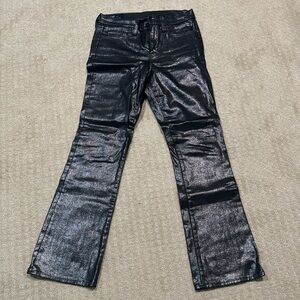 Shiny Black Gap Pants